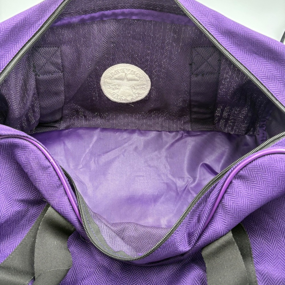 Converse Duffel Bag Unisex Purple Good Herringbone Chuck Taylor 410350